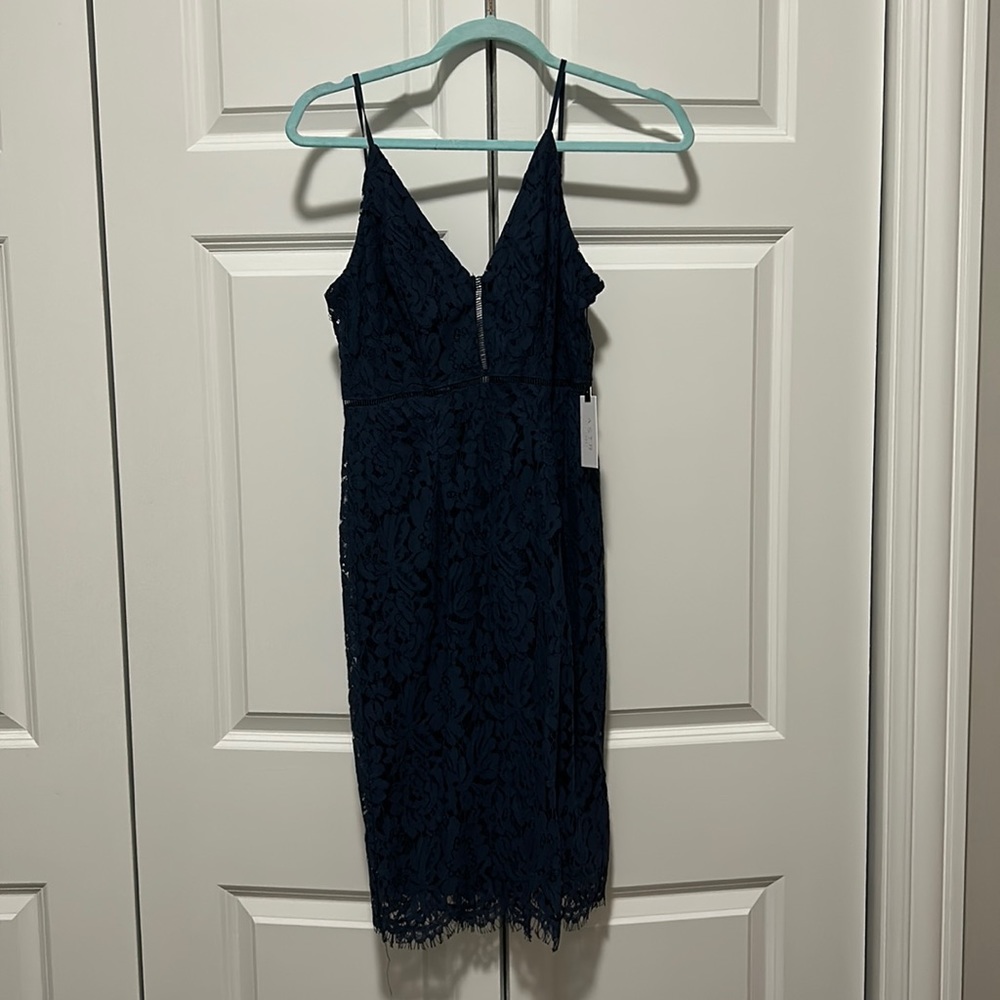 Never worn blue lace dress